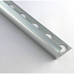 Baguette carrelage aluminium plata brillo 12.5mm Long 2m50