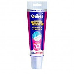 Mastic silicone sanitaire transparent 100ml - QUILOSA