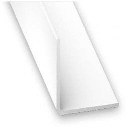 Baguette d'angle pvc 25 x 25mm blanc L.2m60 - MALVAUX