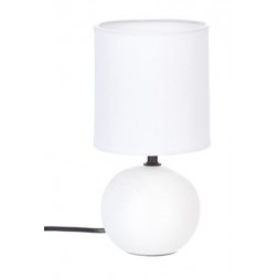 Lampe à Poser Céramique Boule 25cm Blanc- ATMOSPHERA