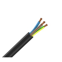 Câble h07 3g 2.5 souple noir le mètre