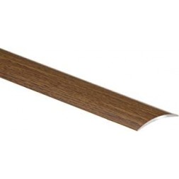 Barre de seuil adhésif acier bois foncé  730 x 30mm