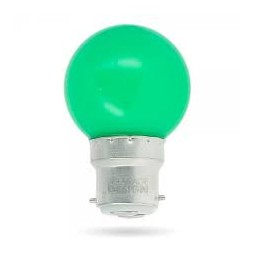 Ampoule LED Globe B22 1W vert  (DEEE 0.10€)