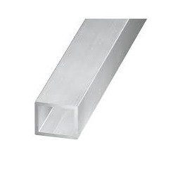 Tube rectangulaire aluminium brut 12 x 10 x 1000mm - CQFD