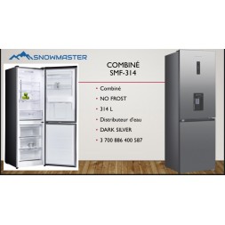 Réfrigérateur Snowmaster Combine Dark Silver 314L