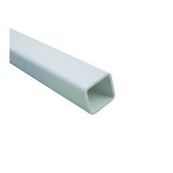 Tube carré PVC blanc 20 x 20mm - AMIG