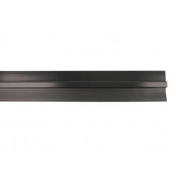 Plinthe étanche aluminium noir 5 x 1000mm - AMIG