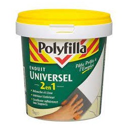 Enduit universel pâte 2 en 1 1kg - POLYFILLA