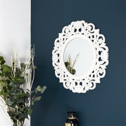 Miroir sculpté bois charme 60cm