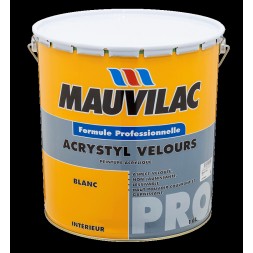 Acrystyl velours blanc 16L - MAUVILAC