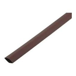 Gaine thermo rétractable marron 6mm - 1M