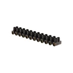Barrette de domino électrique noir 6 mm2 -12 plots - ZENITECH