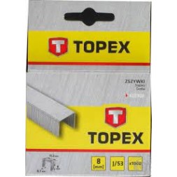 Agrafes type J 8mm 1000pcs - TOPEX