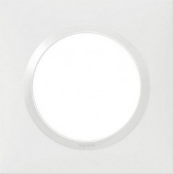 Plaque carrée dooxie 1 poste finition blanc - LEGRAND