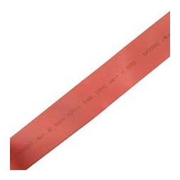 Gaine thermo rétractable rouge 6mm - 1M