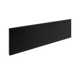 Plinthe arrondie MDF revêtue papier noir 10 x 70mm x 2,40m - SOTRINBOIS