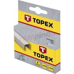 Agrafe type J 6mm 1000pcs - TOPEX