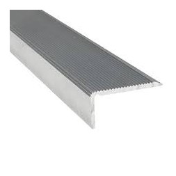 Nez de marche aluminium brut 40x15mm  2.5m - AMIG