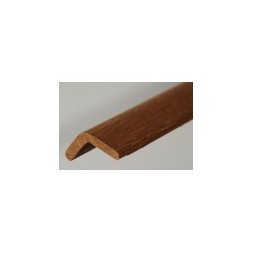 Baguette d'angle arrondie bois exotique rouge 20 x 20mm L.  2m40