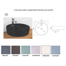 Vasque Colour Line round crema mat