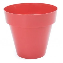 Pot à fleur 10cm rouge - PLASTIKEN