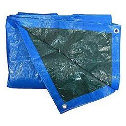 Bâche tarpaulin bleu 4 x 5m
