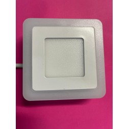 Plafonnier carré bicolor LED 3w 75mm