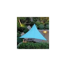 Toile d'ombrage triangulaire bleu 5 x 5 x 5m - GERIMPORT