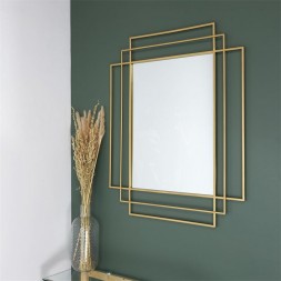 Miroir Art Deco doré
