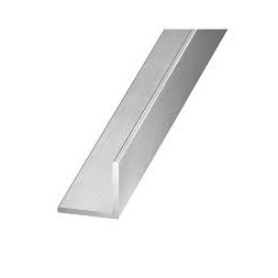 Cornière aluminium incolore 20 x 20 mm ép.1,5mm L. 2m - CQFD
