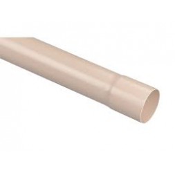 Tube d'évacuation PVC sable ø 80mm  - L. 4m