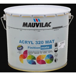 Acryl 320 mat blanc 6L - MAUVILAC