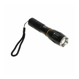 Lampe torche LED "zoom" 14cm noir
