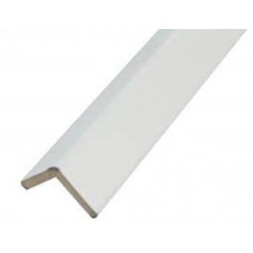 Baguette d'angle MDF blanc  25 x 25 x 2440mm - AMIG