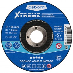 Disque inox Xtreme 125 x 1mm - 10 pièces - DRONCO