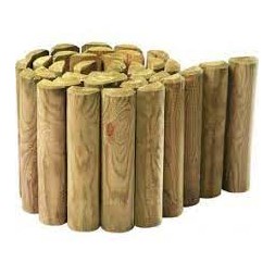 Bordure bois pin traité  Ø5 x 20 x 180cm - BURGER