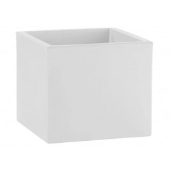 Cache pot Theone cube blanc 38 x 38 x 33cm - PLASTIKEN