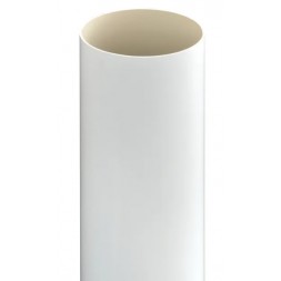 Tube descente PVC blanc  80mm  4M