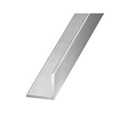Equerre aluminium chrome 12.5mm x 2m50
