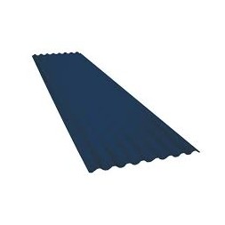 Tôle Ondulée Aluminium 2F Bleu Pigeon/Dune-25µ/25µ-90/100è-Avec Garantie Décennale