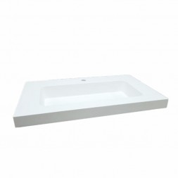 Vasque en résine blanc 81 x 6.5 x 46cm - KOIBATH